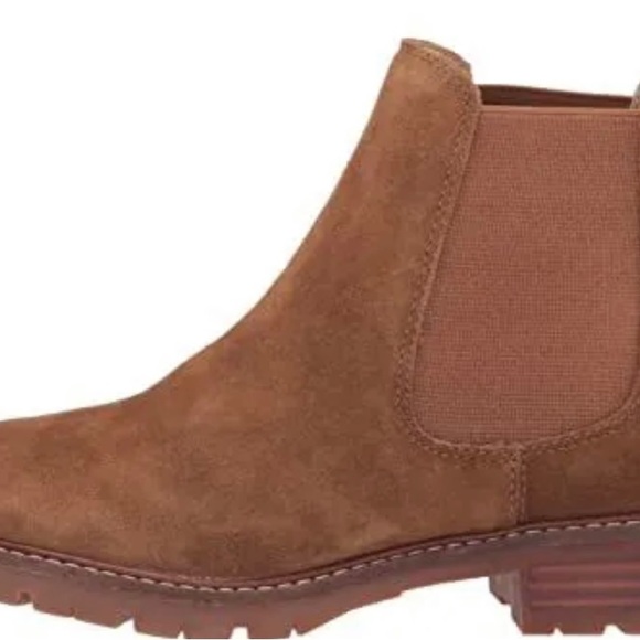 NIB! Steve Madden Leopold Chelsea Ankle Boot SZ 9.5 Chestnut Brown Suede - Picture 4 of 10